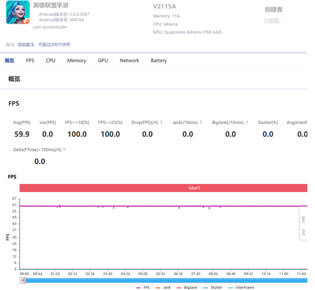 vivo T1综合体验：运行英雄联盟手游，画面帧率可达59.9