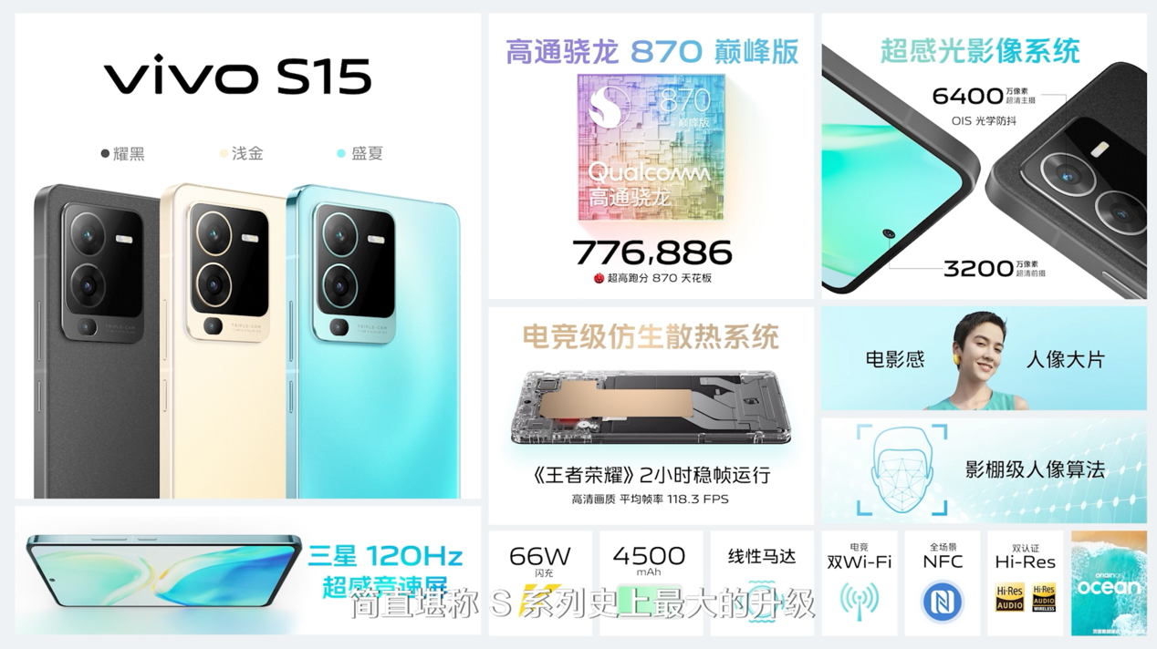 天玑8100搭配独显芯片Pro vivo S15系列游戏性能大升级